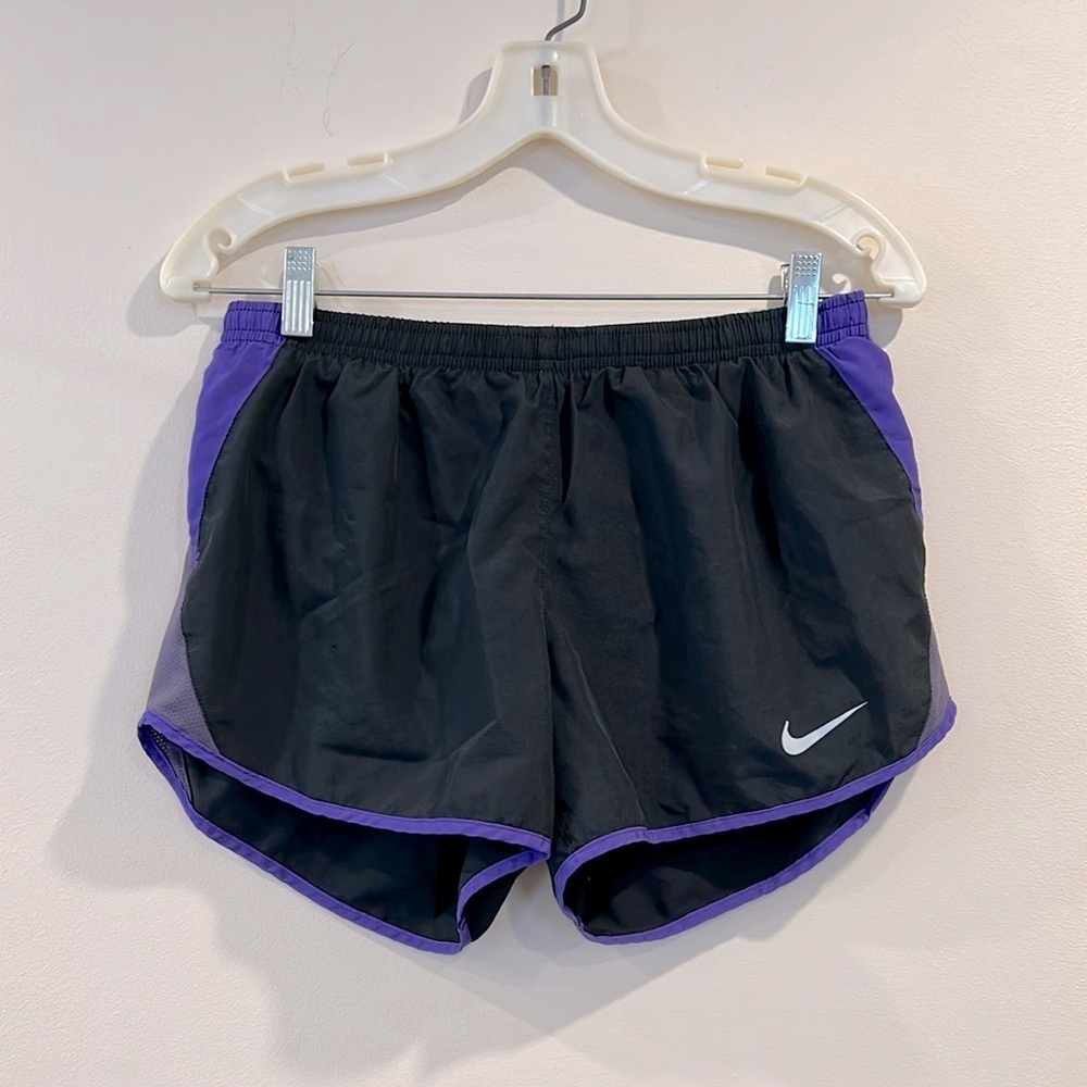 🔥Nike Women's Black and Purple Running Shorts🔥